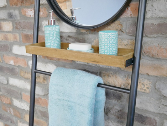 Industrial Shelves & Mirror