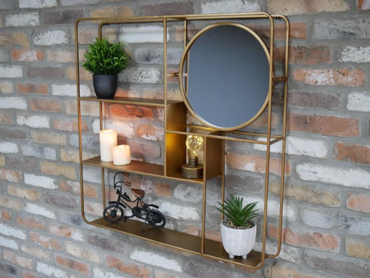 Wall Unit With Mirror