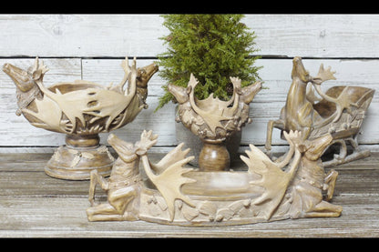 Double Deer Candle Holder