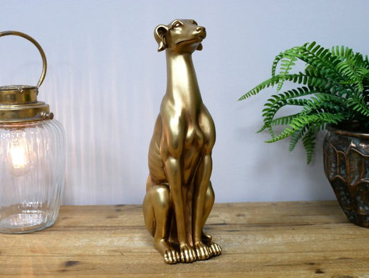 Golden Sitting Dog