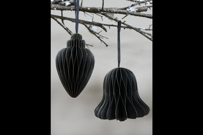 Set Of 4 Decorations (15cm) - Black