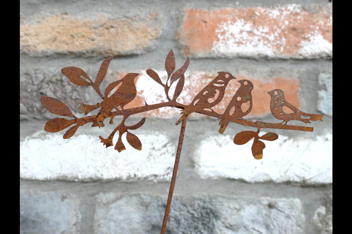 Rusty Bird Stake