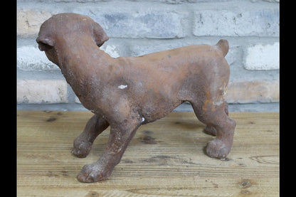 Small Cast Iron Rusty  Dog