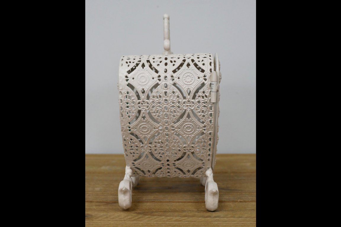 Small Heart Lantern - Cream