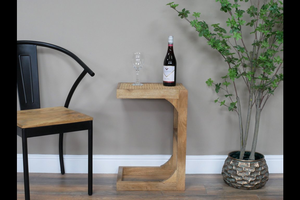 Rattan Side Table