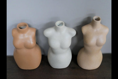 Set Of 3 Body Vases