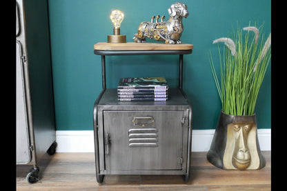 Industrial Bedside Cabinet