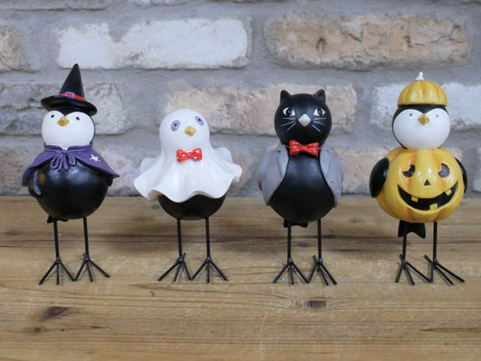 Set Of 4 Scary Birds
