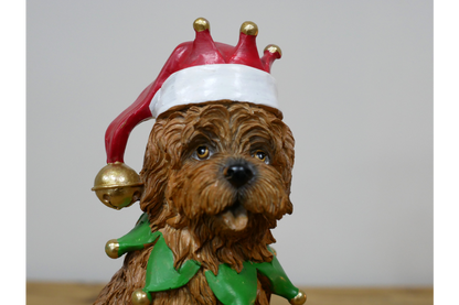 Dog With Christmas Hat