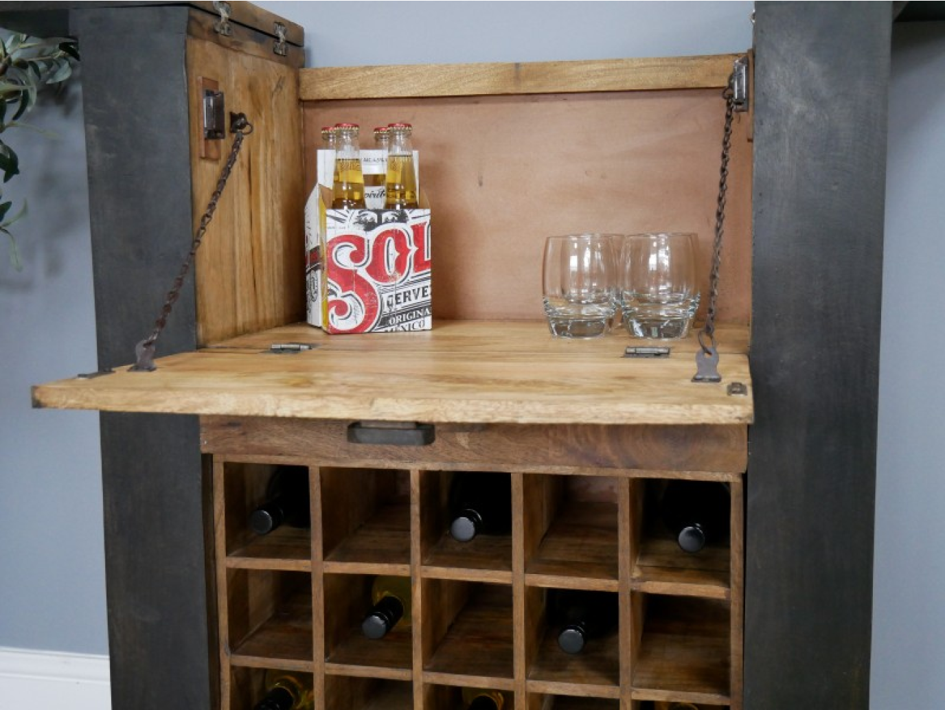 Industrial Wine Cabinet