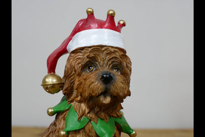 Dog With Christmas Hat