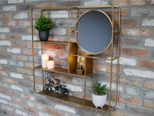 Wall Unit With Mirror