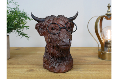 Cow Head With Glasses