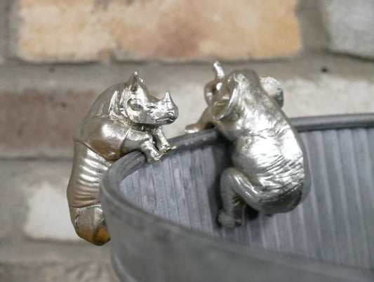 Rhino & Elephant Pot Hangers