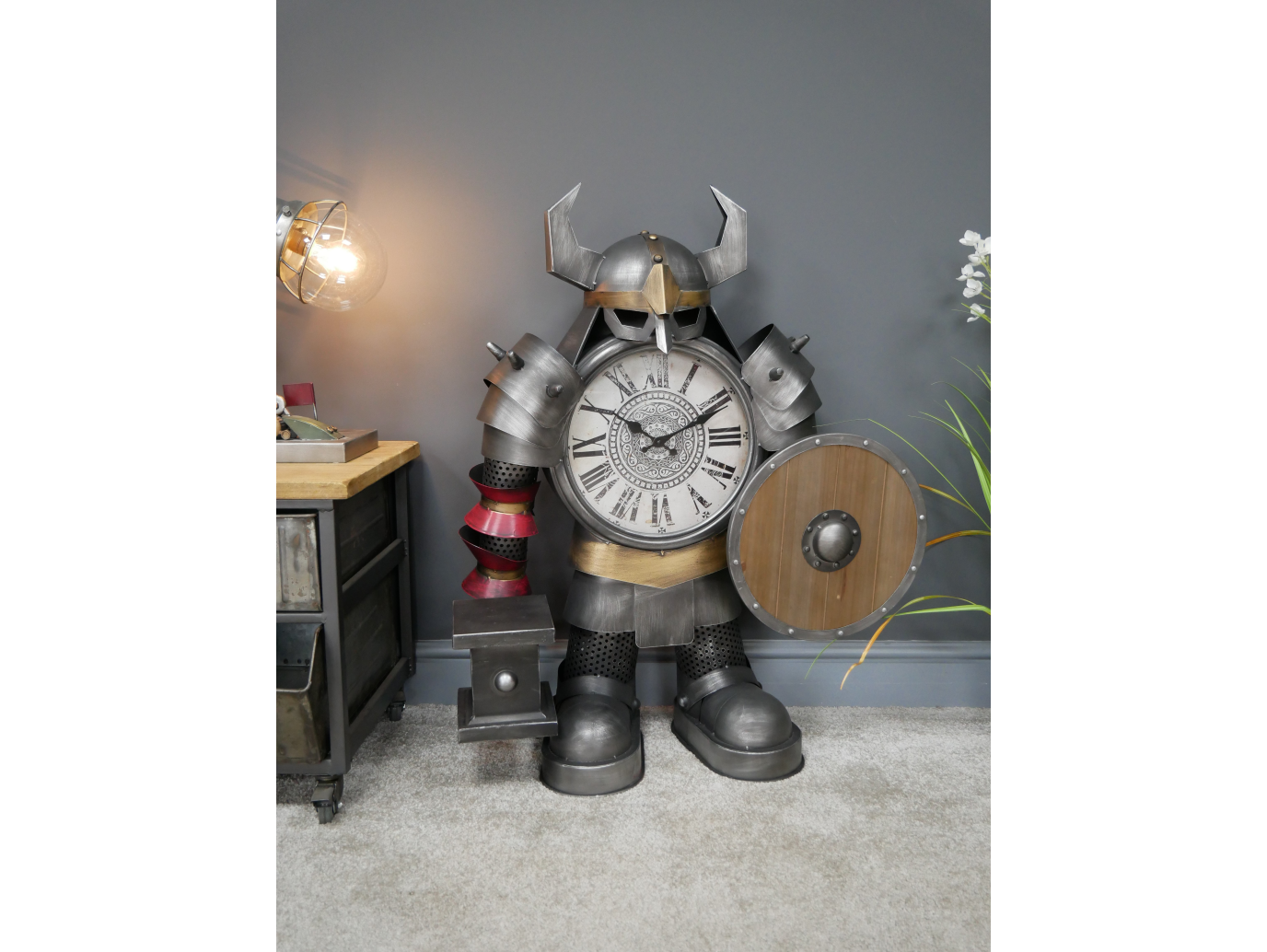 Large Warrior Clock