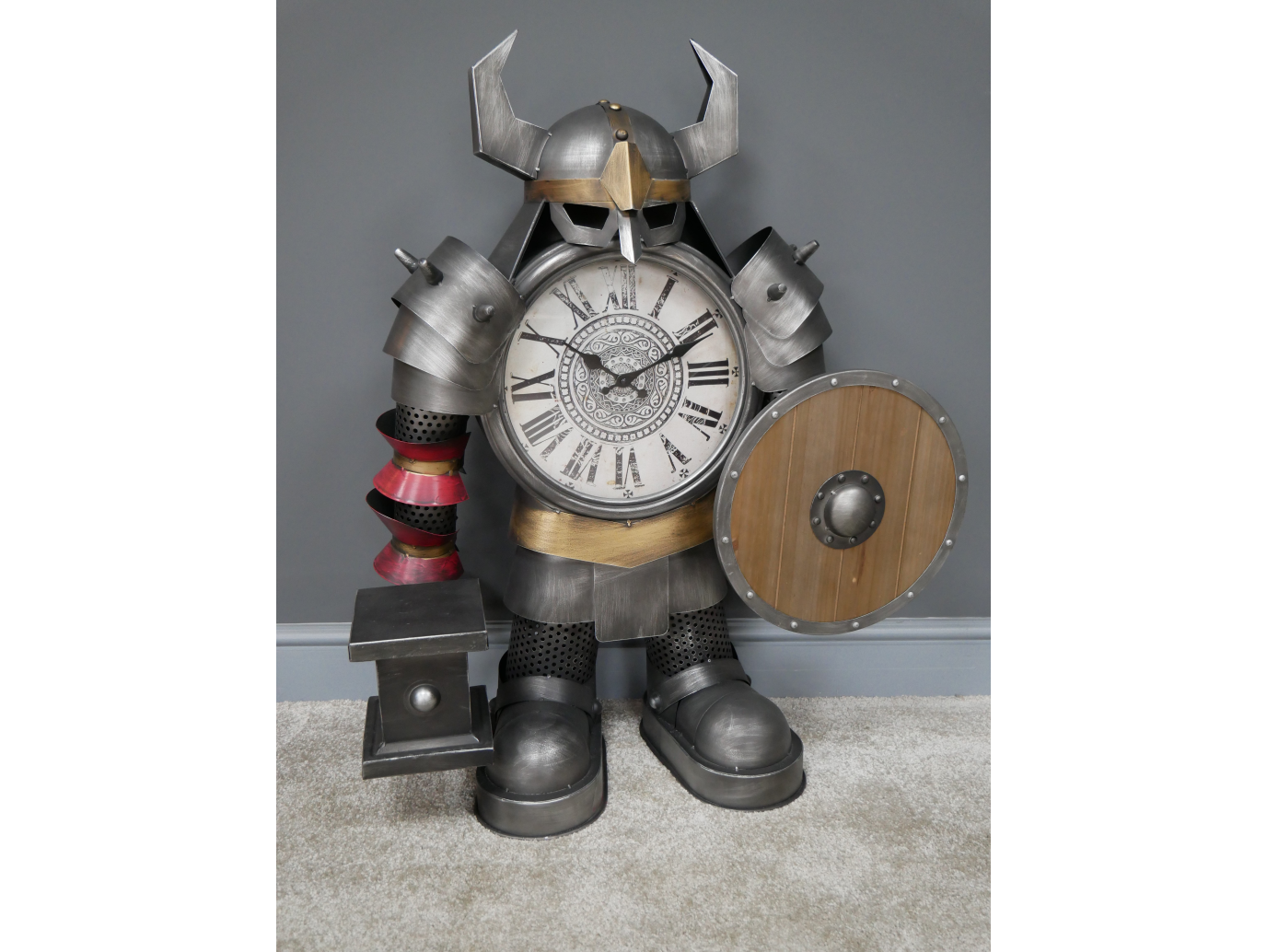 Large Warrior Clock