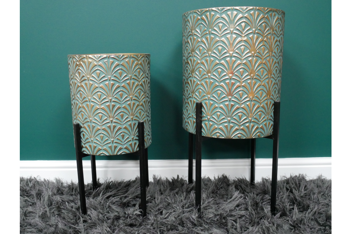 Moroccan Style Set Of 2 Planters