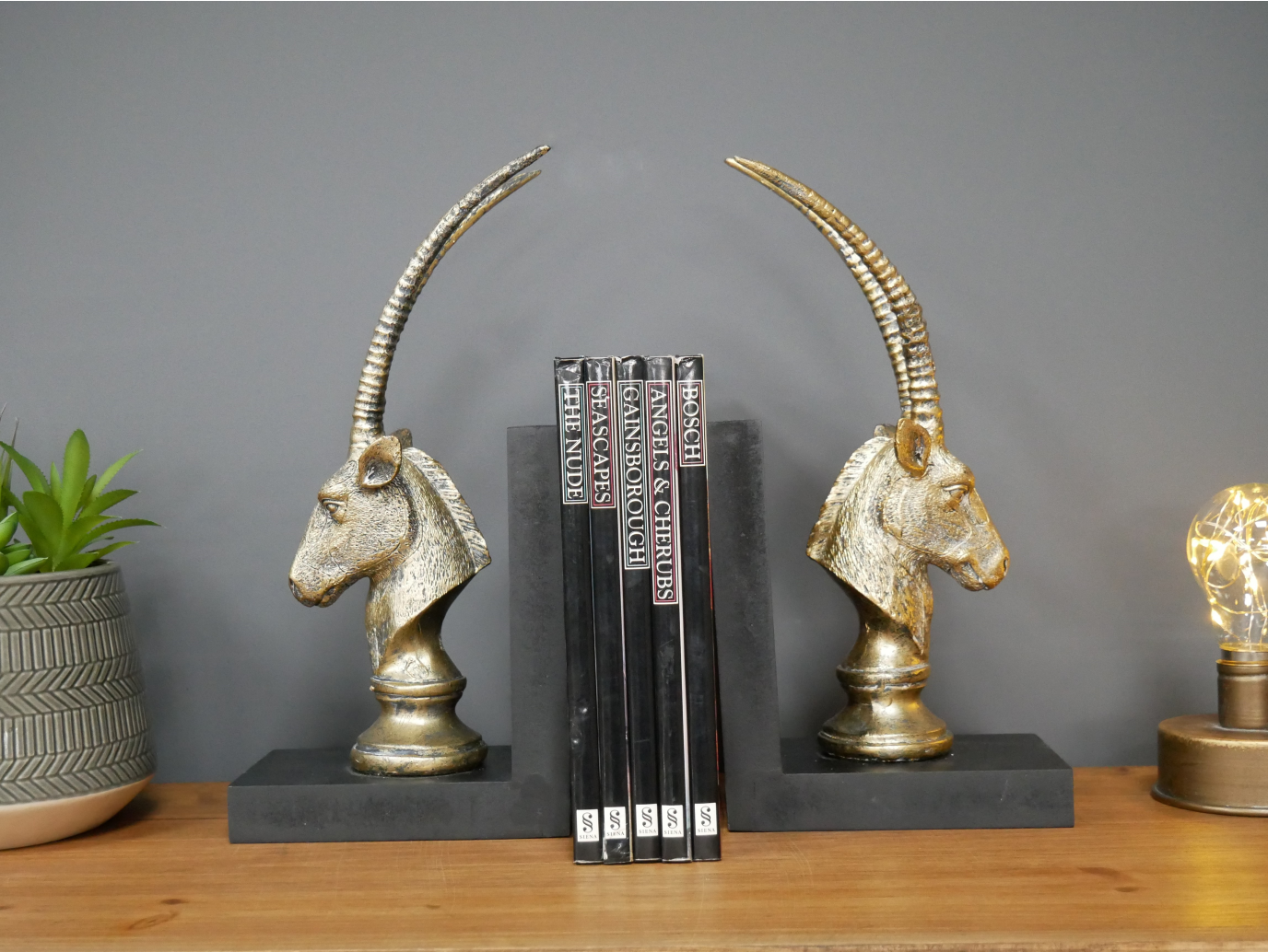 Pair of Antelope Bookends