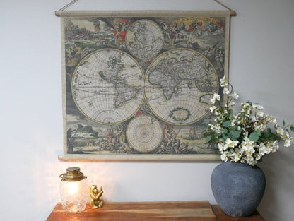 Canvas Wall Art - World Map