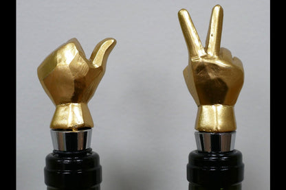 Set Of Two Bottle Toppers