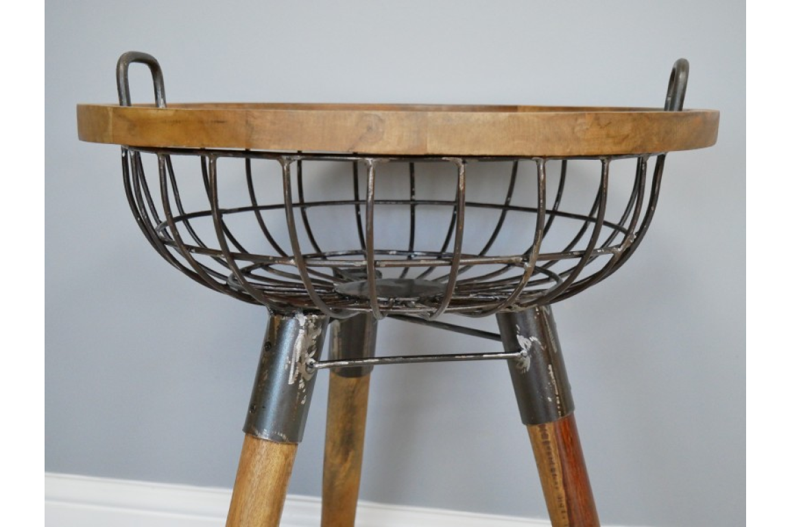 Basket Side Table