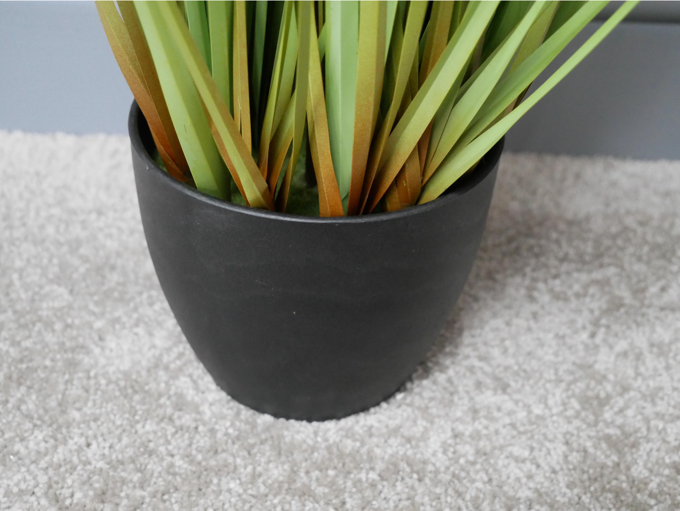 Artificial Grass With White Flowers