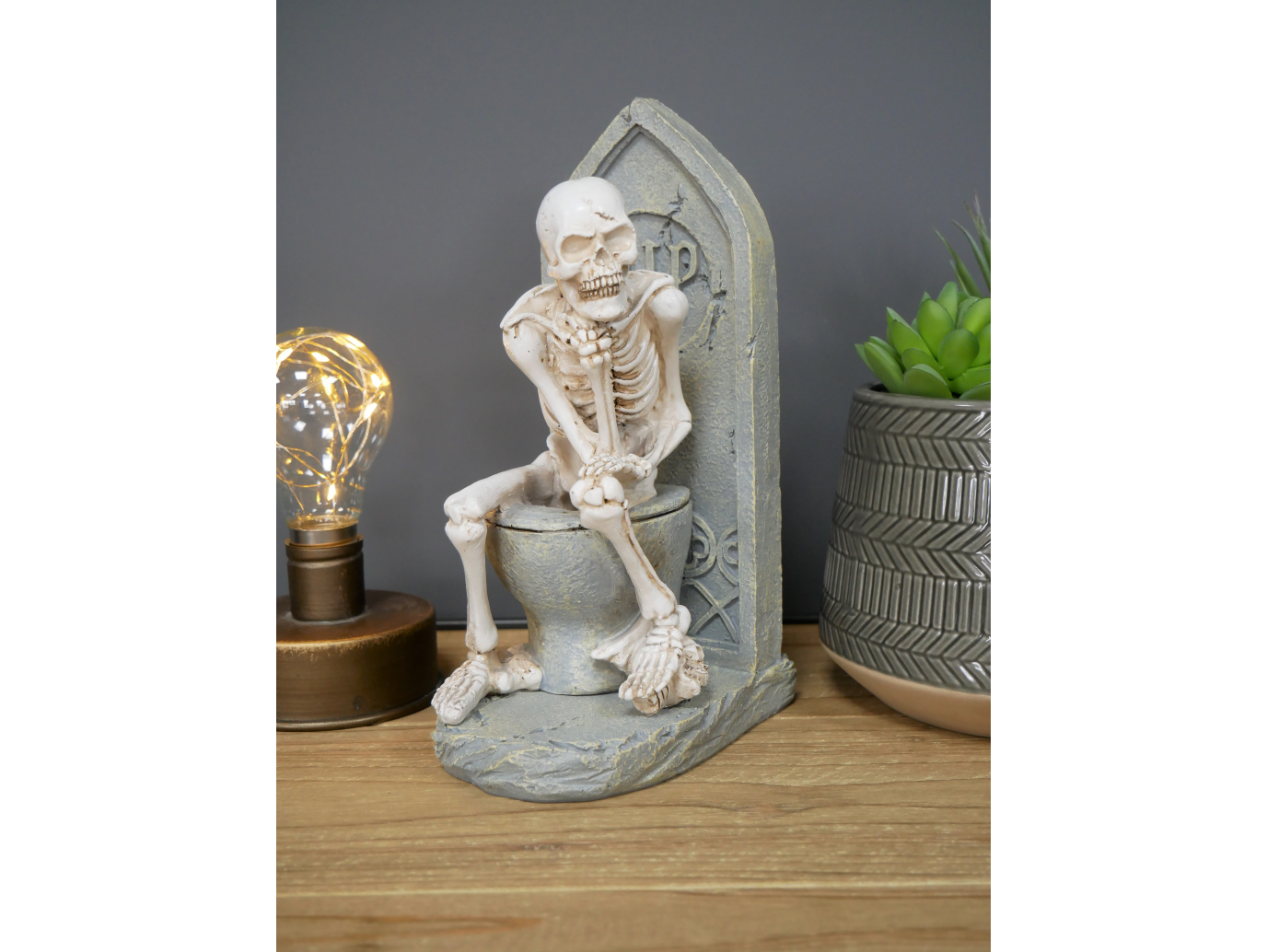 Skeleton On The Loo