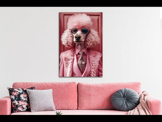 Pink Dog Wall Art*