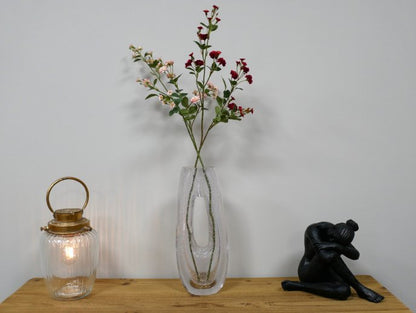 Clear Glass Bubble Vase