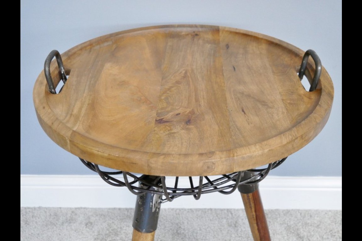 Basket Side Table