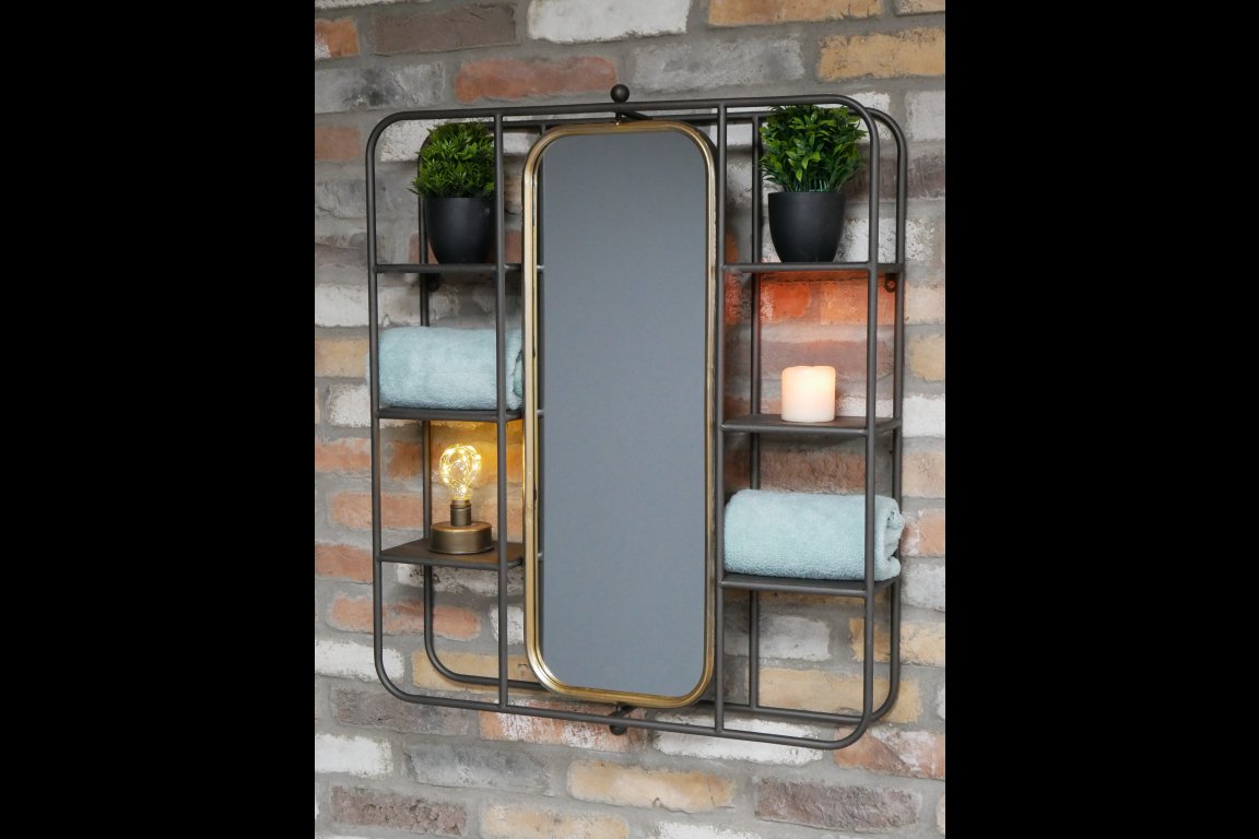 Wall Unit With Mirror