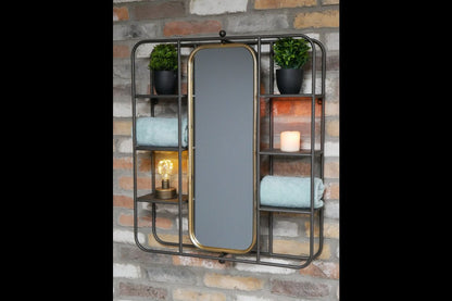 Wall Unit With Mirror