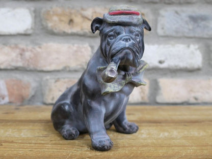 Bulldog With Pipe