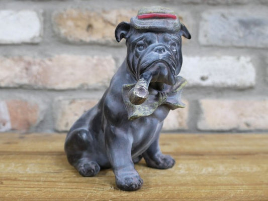 Bulldog With Pipe