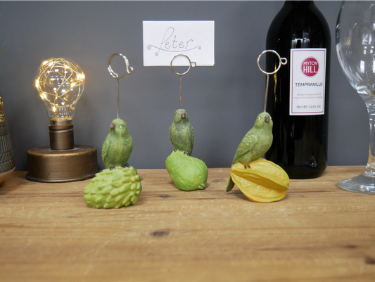 Parrot Place Card Holders