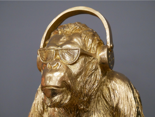 Gorilla With Headphones