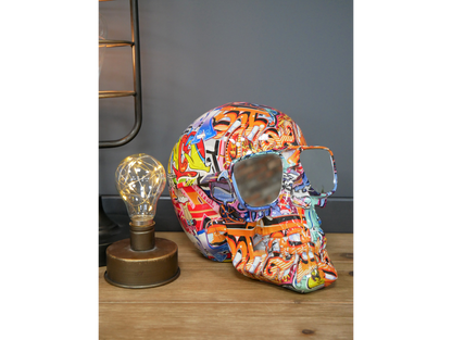 Skull With Mirrored Shades