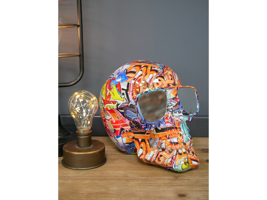 Skull With Mirrored Shades