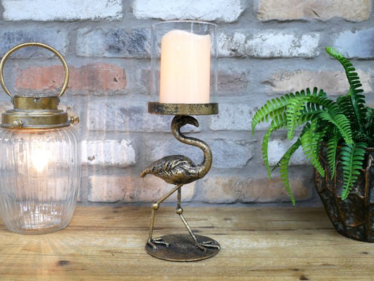 Flamingo Candle Holder