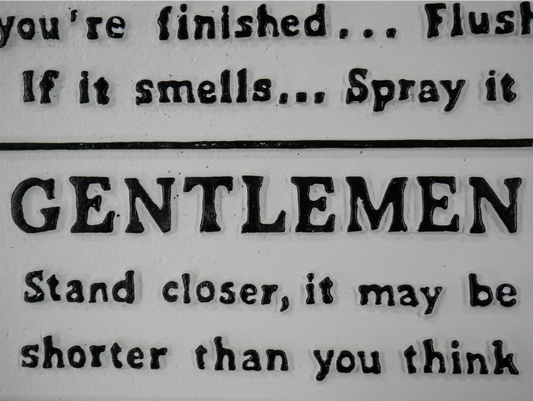 Sign (Toilet Rules)