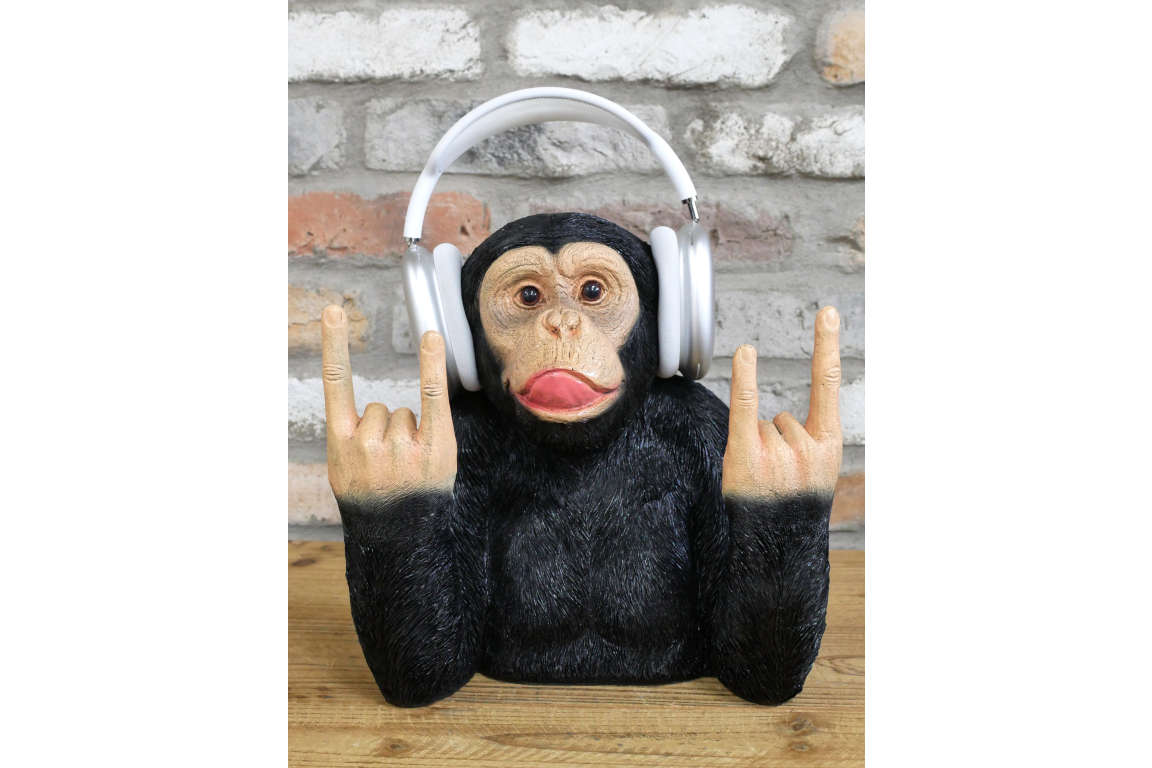 Rock n Roll Monkey Headphone Holder