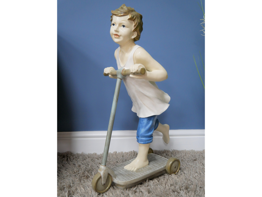 Boy On Scooter