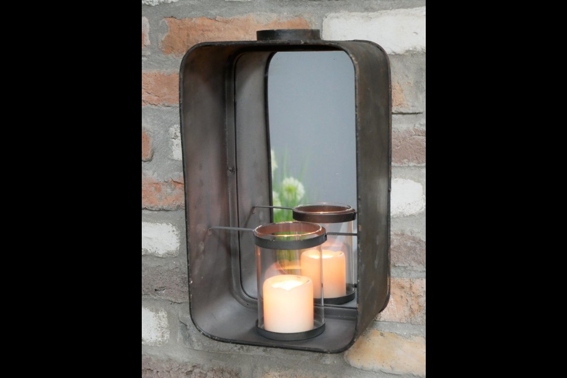 Mirror & Candle Holder
