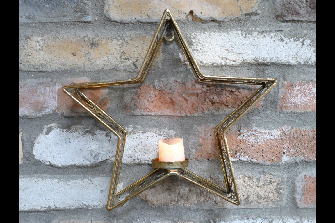 Star Wall Candle Holder