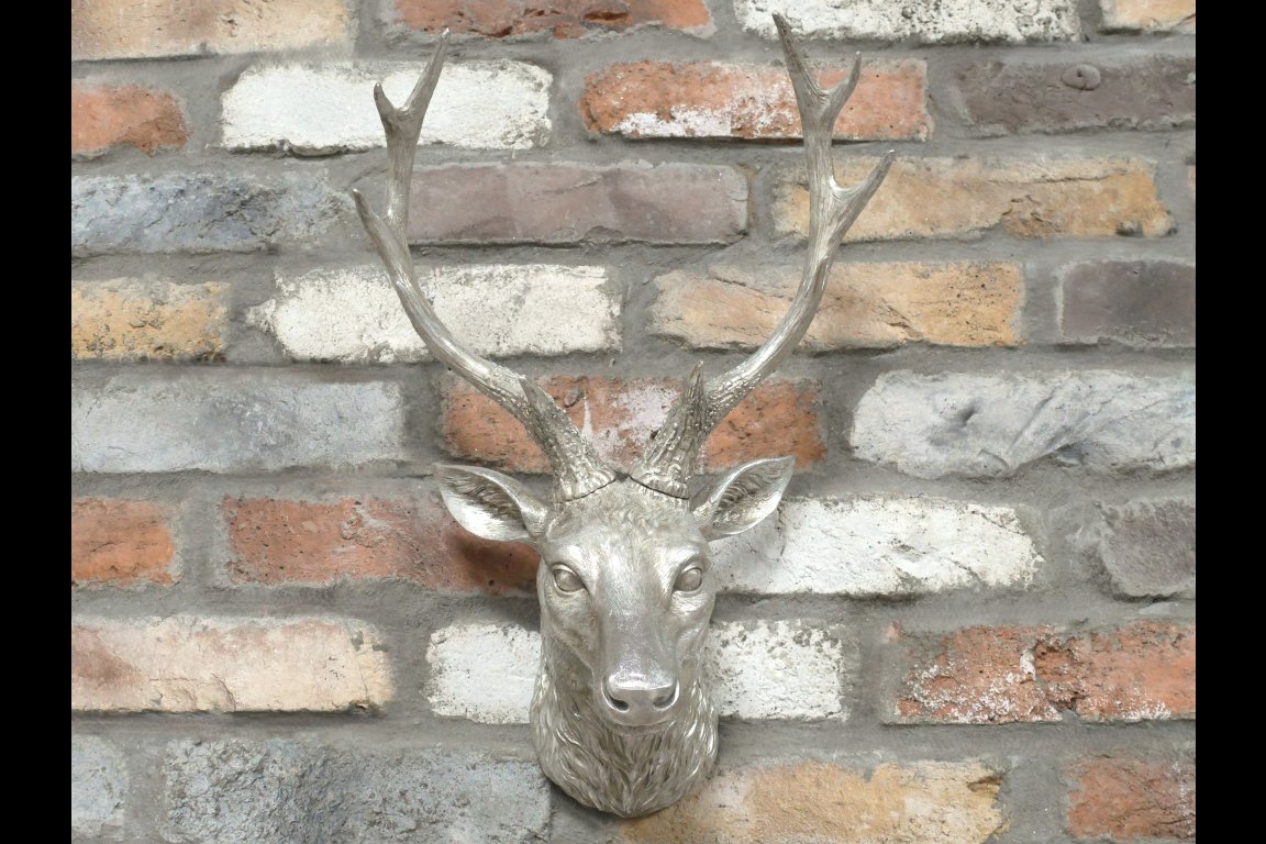 Silver Stag Head
