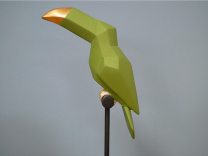 Green Bird On Stand