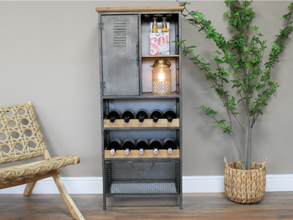 Industrial Wine Cabinet