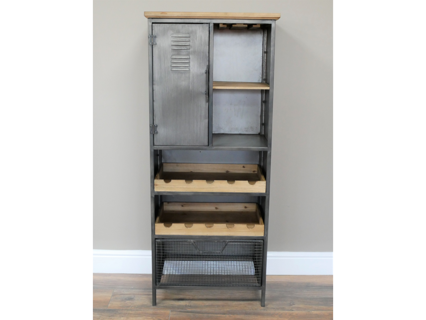 Industrial Wine Cabinet