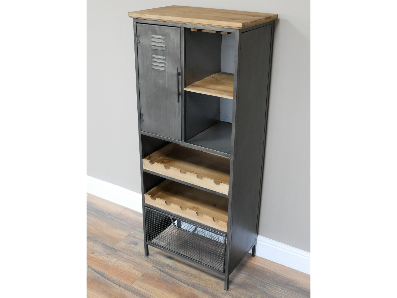 Industrial Wine Cabinet