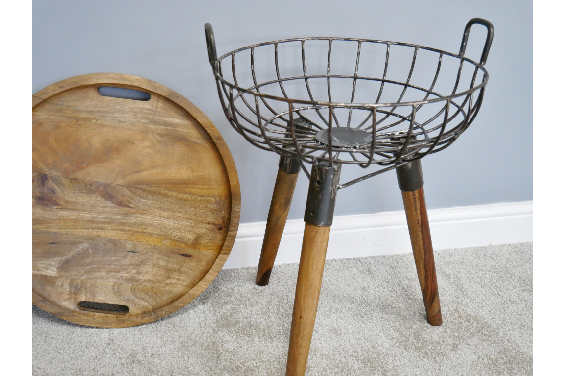 Basket Side Table
